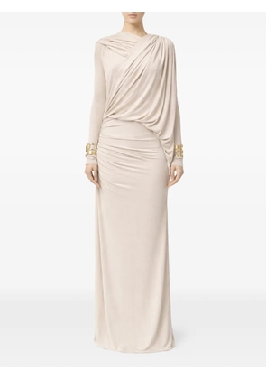 Elisabetta Franchi hooded maxi dress - White