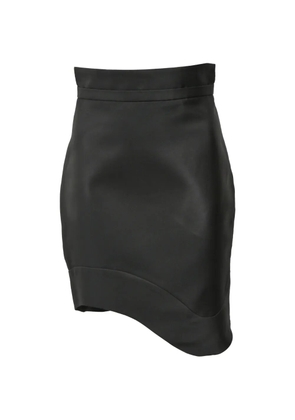 Antonio Berardi Vintage high-waisted waved-hem skirt - Black