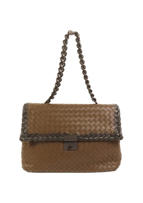 Bottega Veneta Pre-Owned Intrecciato chain-strap shoulder bag - Brown