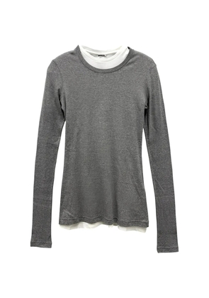Jil Sander layered long-sleeved T-shirt - Grey