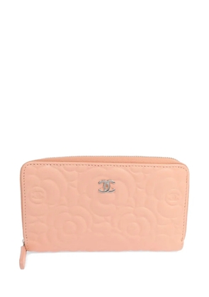 CHANEL Pre-Owned Camellia CC long wallet - Pink