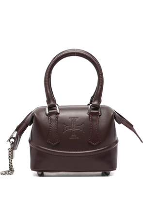 Enfants Riches Déprimés embossed-logo leather tote bag - Red