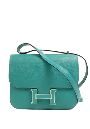 Hermès Pre-Owned mini Constance calfskin shoulder bag - Blue