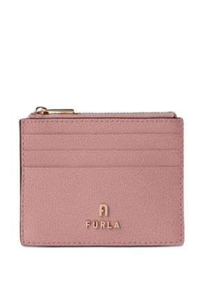 Furla S Camelia textured-leather card holder - Pink