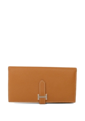 Hermès Pre-Owned Bearn Epsom long wallet - Brown