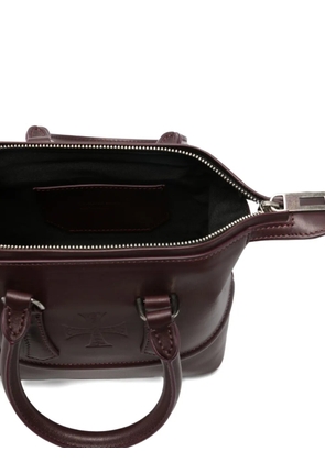 Enfants Riches Déprimés embossed-logo leather tote bag - Red