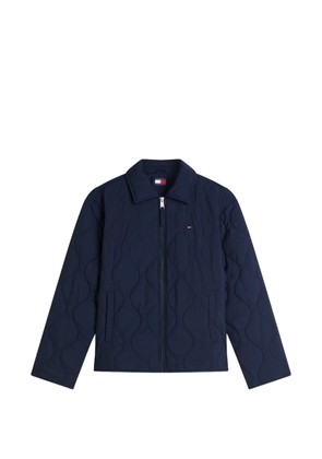 Tommy Hilfiger quilted zip-up bomber jacket - Blue