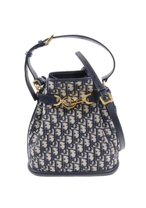 Christian Dior Pre-Owned Oblique C'est Dior bucket bag - Blue