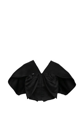 Louis Vuitton Pre-Owned cape-shoulder corset-style top - Black