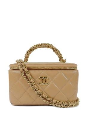 CHANEL Pre-Owned Vanity CC turn-lock tote bag - Neutrals