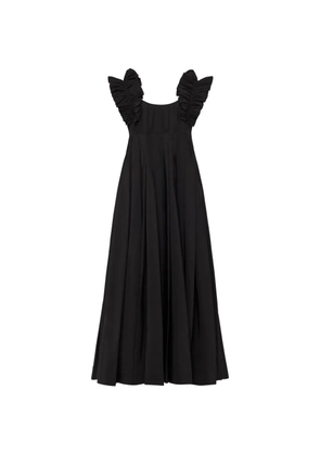 Cinq A Sept ruffled pleated dress - Black