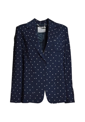 Room 52 polka-dot notched-lapel blazer - Blue