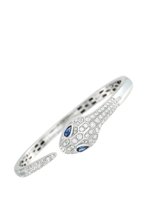 Bvlgari Pre-Owned Serpenti Seduttori diamond and sapphire bracelet - Silver