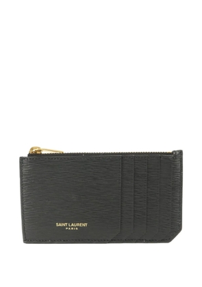 Saint Laurent Pre-Owned zipped card case - Black