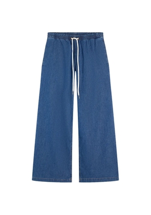 Tommy Hilfiger drawstring wide-leg jeans - Blue