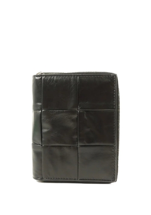 Bottega Veneta Pre-Owned Intrecciato zip-around wallet - Black