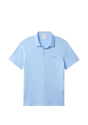 Calvin Klein logo-plaque polo shirt - Blue