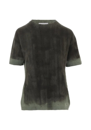 OLIVER LATTUGHI short-sleeve cashmere sweater - Green