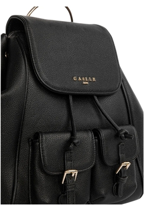 Gaëlle Paris buckle-detail drawstring backpack - Black