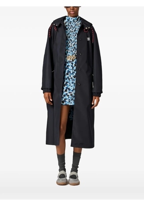 Miu Miu technical fabric coat - Blue