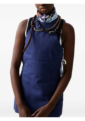 Miu Miu garment-dyed gabardine mini-dress - Blue