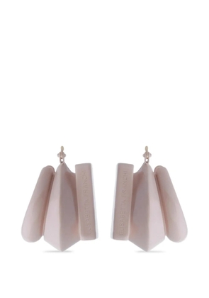 Elisabetta Franchi wrap-around geometric earrings - Neutrals