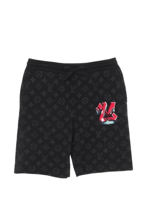 Louis Vuitton Pre-Owned 2000s Graffiti Monogram track pants - Black