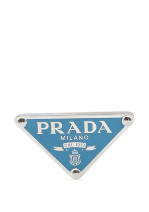Prada Pre-Owned 2010 logo earrings - Silver
