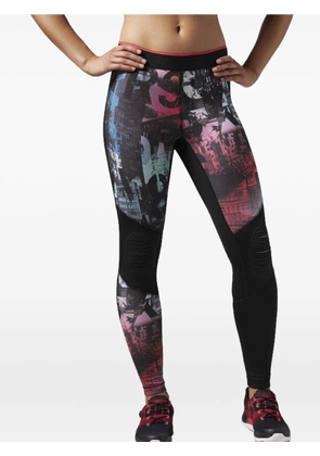 Reebok One Series Zone graphic-print leggings - Black