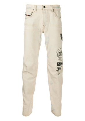 Diesel straight-leg distressed jeans - Neutrals