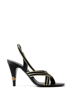 Versace Gianni nappa sandals 90 mm - Black