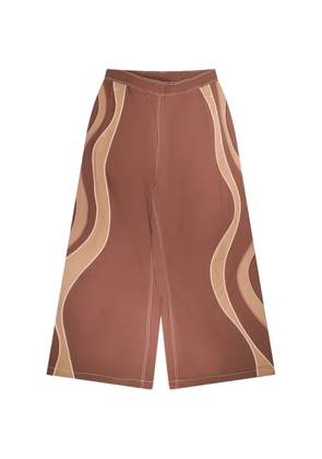 ERL UFO wave-panel pants - Brown