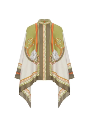 La DoubleJ Foulard printed silk shirt - Green