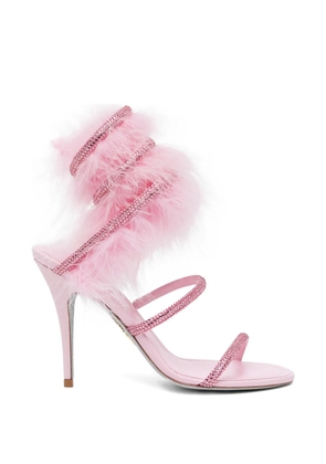 René Caovilla 100mm crystal-embellished sandals - Pink