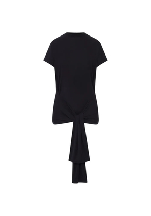 TOTEME belted draped T-shirt - Black