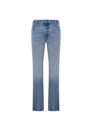 Miu Miu washed five-pocket straight-leg jeans - Blue