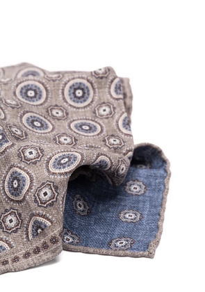 Brunello Cucinelli patterned-jacquard pocket square - Neutrals