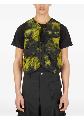 Nemen V-neck flap-pocket gilet - Yellow