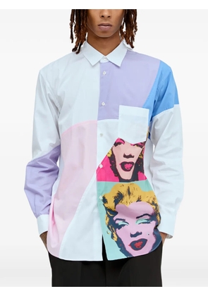 Comme Des Garçons Shirt graphic-print cotton shirt - White