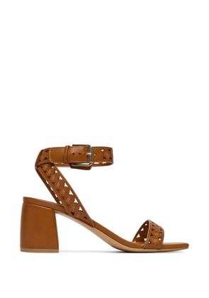 GUESS USA Gastine logo-debossed sandals - Brown
