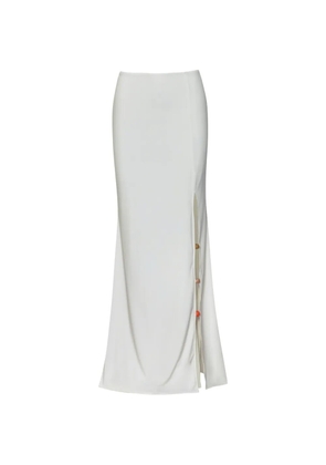 Baobab Uli stone-embellished maxi skirt - White