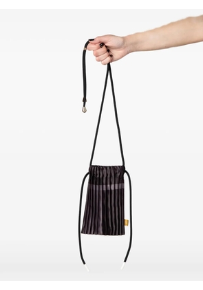 MULTITUDES BAGS pleated satin-finish mini bag - Purple
