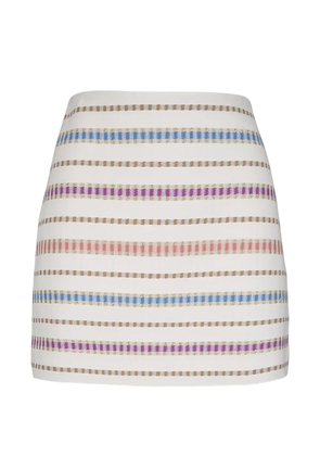Veronica Beard striped tweed skirt - Neutrals