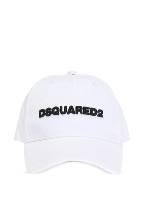 DSQUARED2 logo-embroidered baseball cap - White