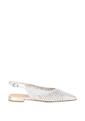 STATUS Intreccio slingback mules - Silver