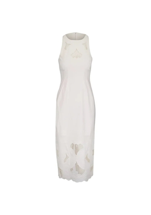 Veronica Beard broderie-anglaise sleeveless dress - White