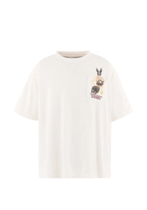 SAINT MXXXXXX graphic-print chest-pocket T-shirt - White