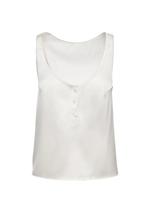 MEDEEA button-placket racerback top - White