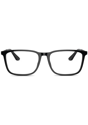 Giorgio Armani rectangle-frame glasses - Black