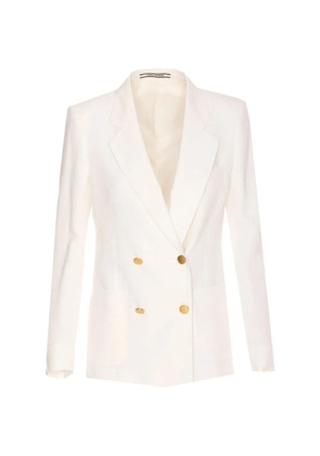 Tagliatore double-breasted notch-lapel blazer - White